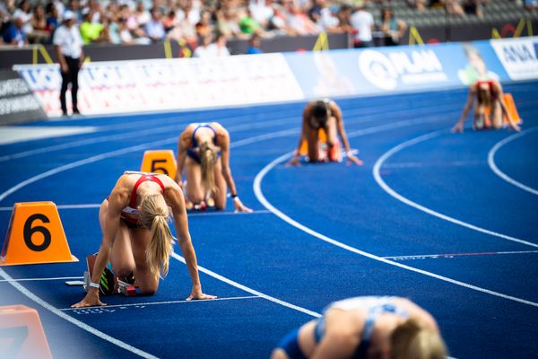 Luna Thiel (VfL Eintracht Hannover) waehrend der deutschen Leichtathletik-Meisterschaften im Olympiastadion am 25.06.2022 in Berlin